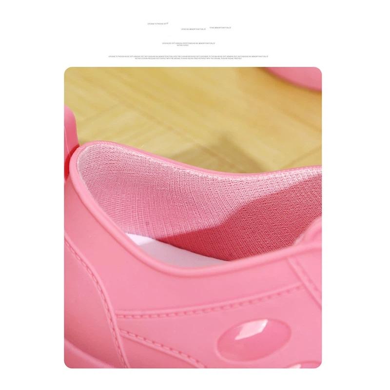 Damen Modische Outdoor Bequeme Leichte Rutschfeste Regenstiefel Küche Baustelle Dicksohlige Gummischuhe