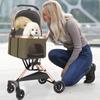 JZOOOZ Pet Detachable Dog Stroller Swivel Front Easy Easy Large High Load Suitable for Cats and Dogs to Medium Convenient for and Shopping Stroller,