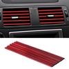 10x Car Interior Accessories Air Conditioner Outlet Decoration Stripe Cover Trim