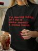 2026 Bestseller Im Boring Baby Summer Casual Crew Neck Tshirt With Red Letter Print Short Sleeve Streetwear T Shirt Top Tee