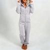 Women's Fashion Fleece-Lined Thickened Fleece Hooded Pyjamas With Zip-Up Onesie