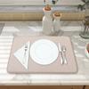Microfiber Dish Drying Mat Absorbent Pad Large Size Kitchen Counter Mat Dish