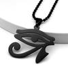 Stainless Steel Egyptian Eyes Car Pendant for Women Men Statement Mythology Eye of Ra Horus Symbol Car Bag Pendant Jewelry