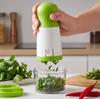 Manual Herb Mill Chopper Cutter with Stainless Steel Blades for Cilantro Chili Coarse Spices - Compact 17cm Kitchen Tool for Home Cooking