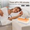White Noise Sleep Sound Machine with 8 Nature Sounds, Portable Bluetooth Speaker, 12 Colors Night Li Edition C