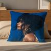 C-Camila Cabello Cushion Cover Cushion Cover Pillowcase, Anti-Mite Invisible Zipper, Linen Sofa Cushion