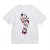 Women's Comfortable Classic T-Shirt Colorful Footprint Journey Design Cotton Tee
