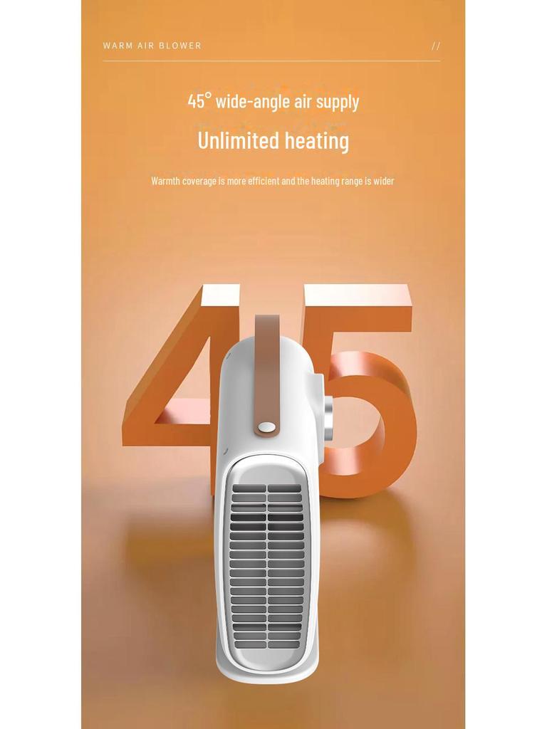 Kompakt elektrisk varmeovn for hjem og kontor