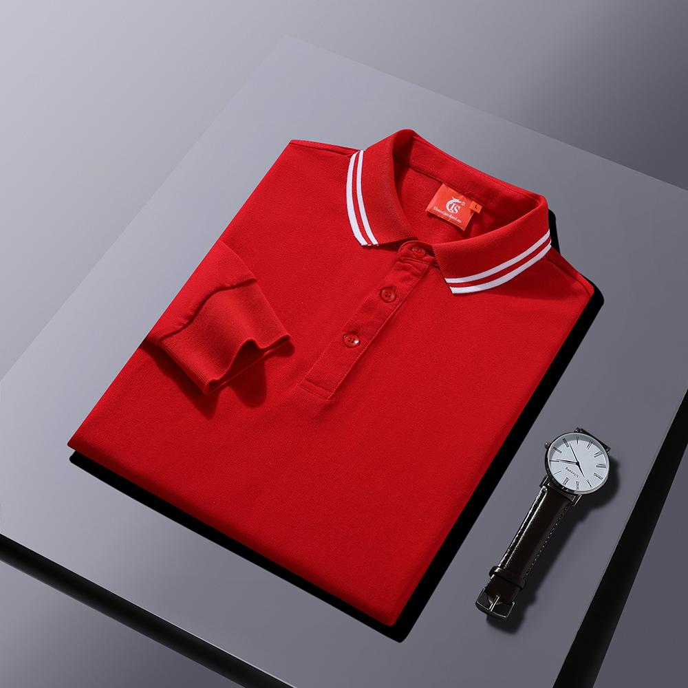 

Осенне-зимняя мужская и женская рубашка поло с длинными рукавами и лацканами, топ из мерсеризованного хлопка, высококачественная мягкая деловая рубашка, спортивная футболка для активного отдыха, однотонный цвет 2XL