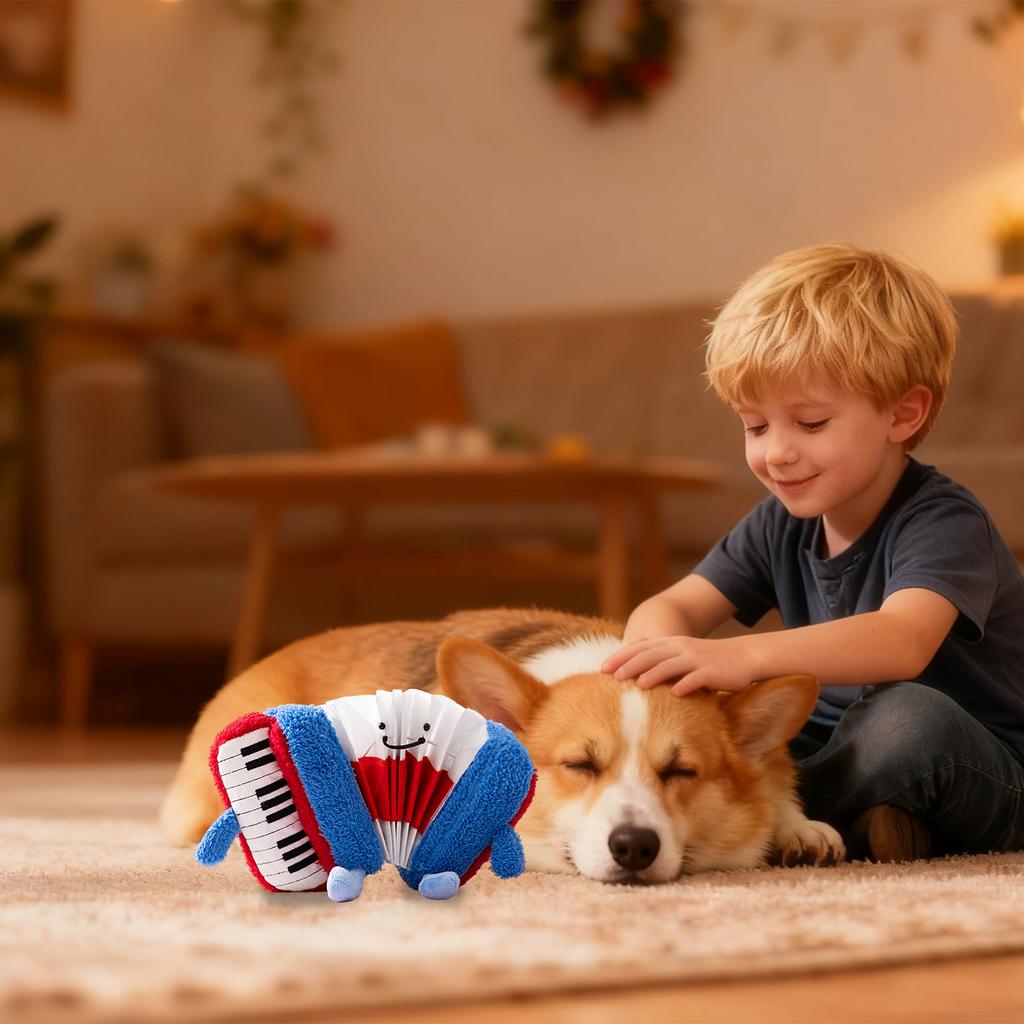 Hundespielzeug, das Geräusche macht, Futter versteckt, lehrreich ist, selbstunterhaltend und langeweilevertreibend für Welpen, kaubeständig und hilft, Energie abzubauen