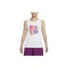 Nike Tank Tops Men's White Crew Neck Moderate Straight Fit DM6262-100