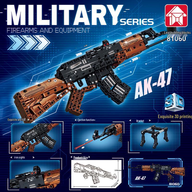 

LE YI Technic AK47 Toy Gun Building Set for Boys, Ages 8-12 - Educational Gift