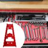  Sorter Bracket Wall-Mounted Multi-Slot Hook  Storage Rack (Red)