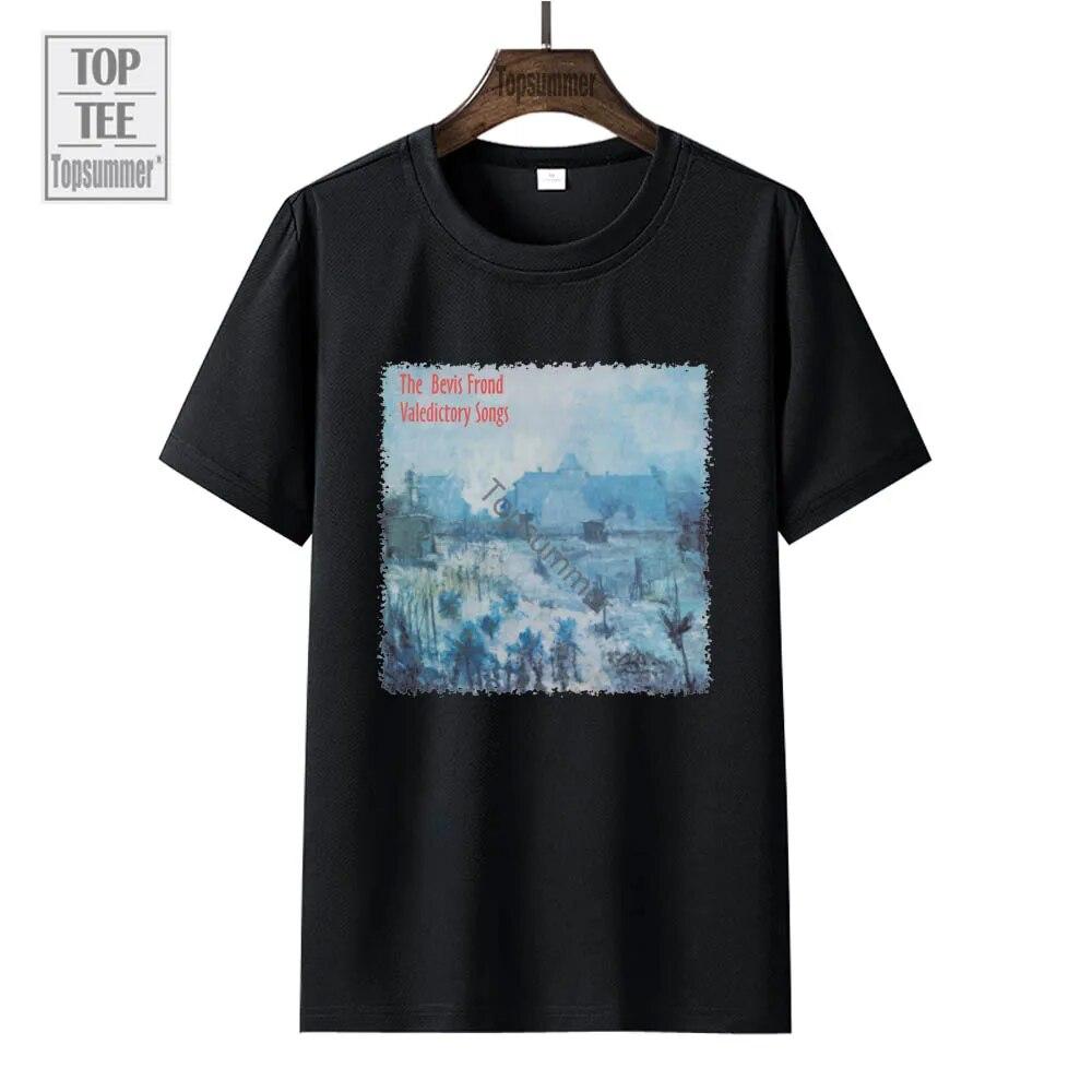 Valedictory Songs Album T-Shirt The Bevis Frond Tour T Shirt Unisex Rock Band Black Tshirts Women Graphic Print Top