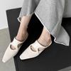 Fashion 2025 New Summer Women Mules Genuine Leather Women Shoes Cover Toe Shoes Squared Toe low Heel Sandals Modern Slippers