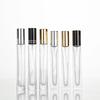 Cylindrical Square 10ml Portable Glass Perfume Spray Bottle with Screw Cap