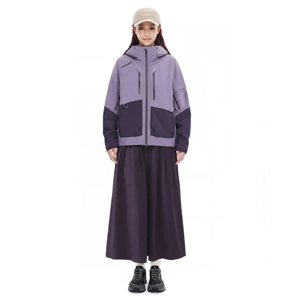 Li Ning Outdoor CF Water Resistant Multi-Purpose Hooded Jacket Unisex Jacket Mineral-Purple Night-Purple AEMW011-2