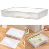 Multipurpose Document Organiser Box Stackable Clear Storage Case Space Saving File Container for Certificates Documents