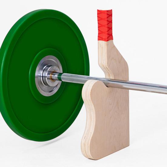 Wooden Deadlift Jack Barbell Stand Heavy Duty Non-slip Handle Home Gym Weightlifting Barbell Bar Loading Unloading Weight Plates Changing Holder