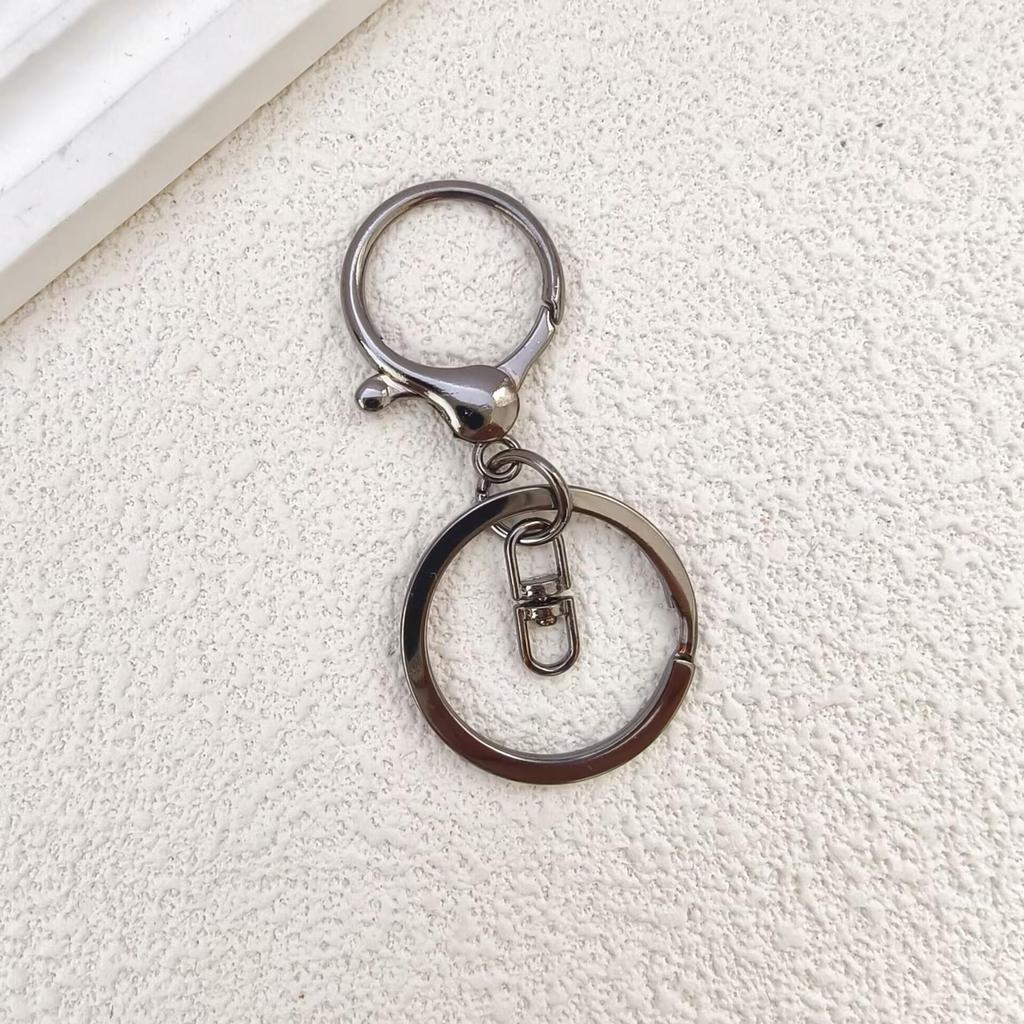 Zinc Alloy Lobster Clasp Keychain Set - 3-Piece Metal Keychain Accessories for DIY Bags, Toys, Dolls, Pendants.