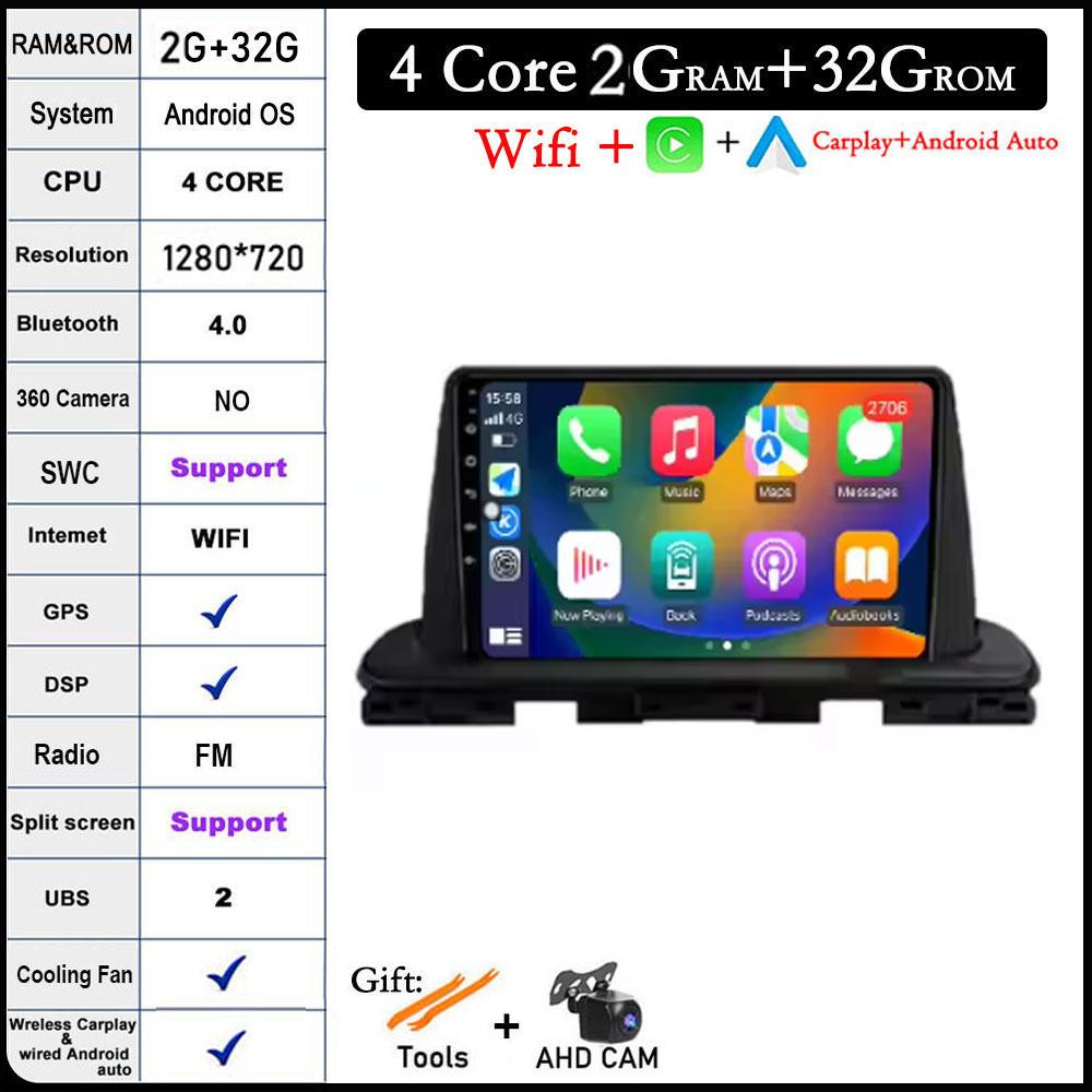 Touch Screen For Kia Cerato 4 IV 2018 - 2021 DSP Car Video Player Radio Multimedia GPS Navigation Bluetooth Wifi+4G