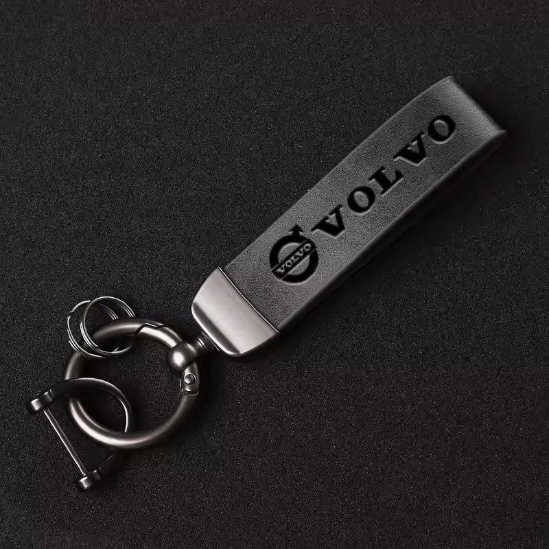 

Leather Car Keychain Key Chain Keying Pendant Holder Accessories For Volvo XC90 XC60 V50 S60 V70 V60 V40 S90 olestar AWD XC40 S8