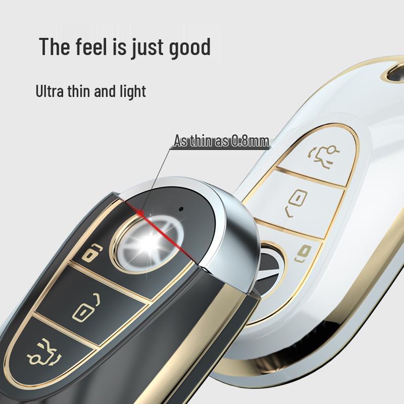 Mercedes-Benz Schlüsselhülle für Modelle der C-Klasse, E-Klasse, S-Klasse, C200L/C260L/E300L, GLC und S400L.