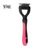 Dematting Comb for Dogs And Cats Double-Sided Pet Grooming Brush, Stainless Steel Cat Undercoat Rake, with Hair Remover Mats Non-Slip Handle