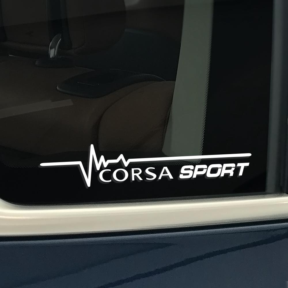 For Opel Astra Opc Insignia Corsa Vectra Zafira Grandland Meriva Car Side Window Lightning Stickers Auto Exterior Decor Decals
