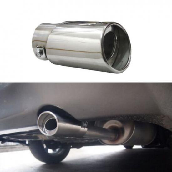 Metal Chrome Car Rear Exhaust Tip Muffler Pipe Tail Throat Pipe Parts Universal