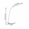 Adjustable LED Desk Clip On Lamp 360° Rotate 10 Brightness Reading Light with Clamp Eye Protection Dimmable Brightness