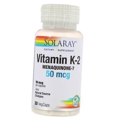Vitamin K2, Menaquinone-7, Vitamin K-2 Menaquinone-7 50, 30vegcaps (36411045)