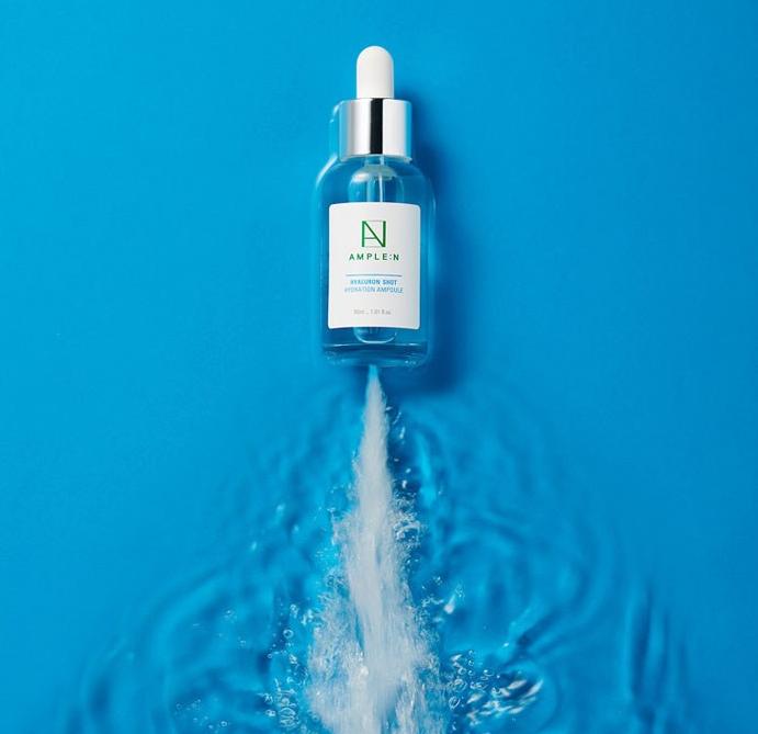 AMPLE:N Hyaluron Shot Ampoule – 100ml / 30ml | 6-Layer Hydration | Moisture-Boosting Serum