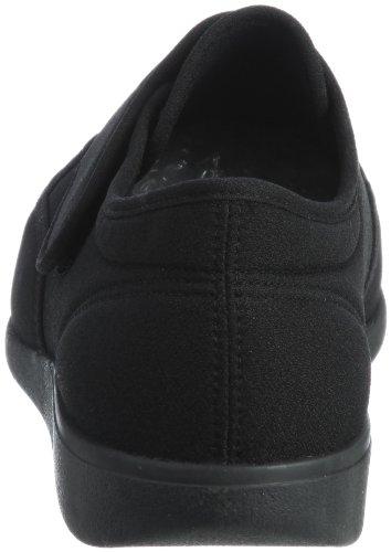 Kaiho Shugi KHS M021 Men's Lightweight 4E Wide Nursing Shoes, Black Stretch, Size 25.0 Cm, 4E