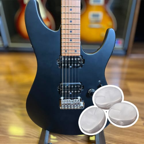 Yibuy 6-Pack White Pearl Machine Head Buttons with Screws and Washers for Electric Guitars and Ukuleles