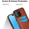 Luxury High-end Leather Case for iPhone 16 Pro Max 16E 15 Plus 14 Pro 13 12 11 XS XR X 7 8 Card Slot Holder Mobile Phone Cover