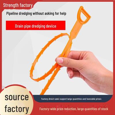 Household Sink & Bathroom Hair Dredging Tool: Sewer Cleaning Hook & Brush