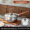316L Stainless Steel Non-stick Yukihira Pan - Thickened Milk and Baby Food Pot for Induction Cookers, Steaming, Boiling, and Soup