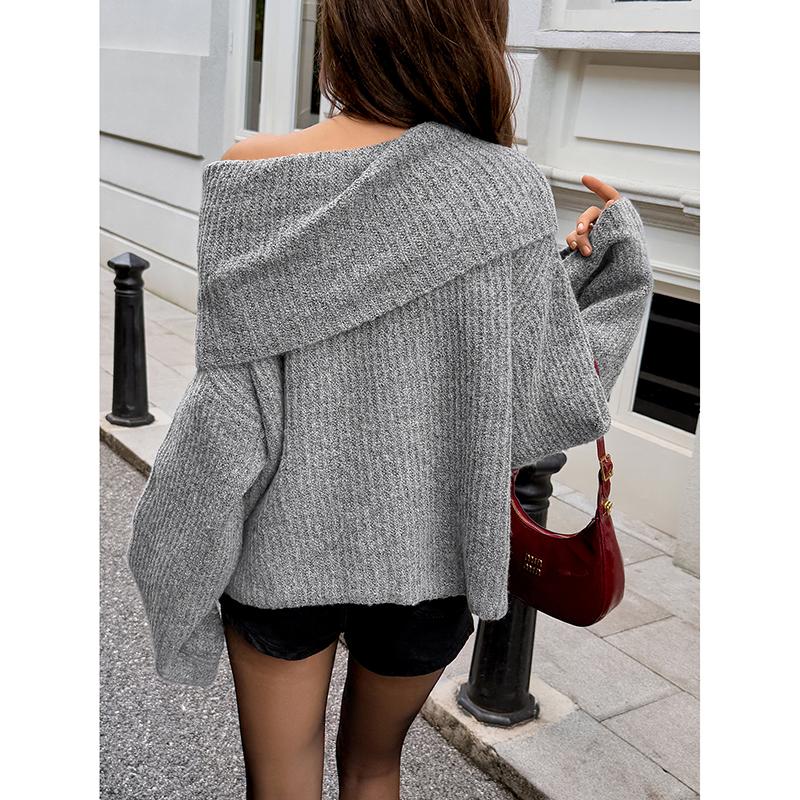 Casual Loose Sweater For Woman Trend Women's Long Sleeve Knitting Sweater Knitwear Pullovers Vintage Female Tops Clothes