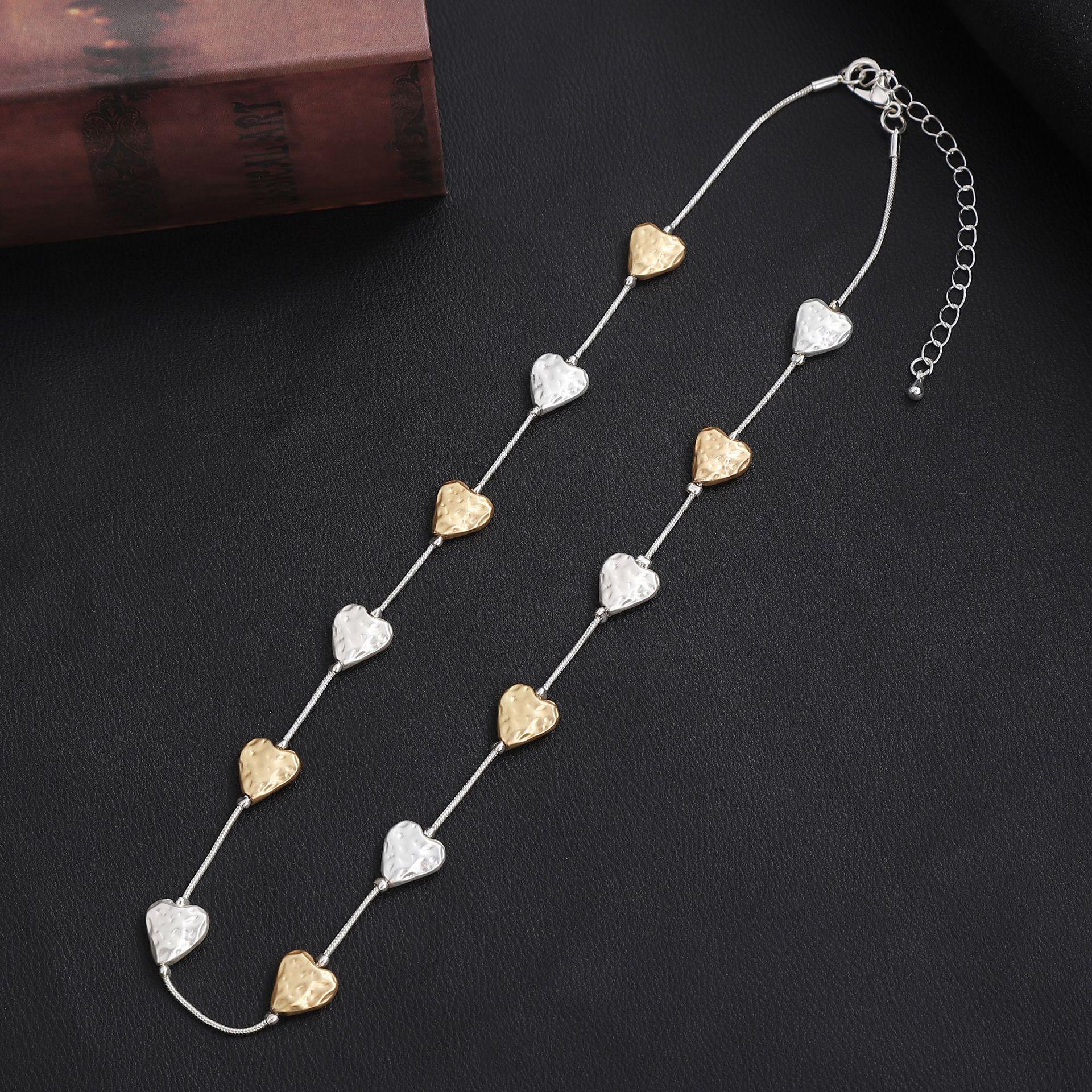 

Неправильное глупое ожерелье-чокер, глупое двухцветное плетение из золота и серебра, женская высококлассная шейная цепочка