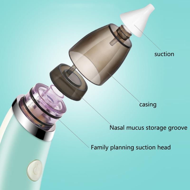 Portable Electric Nasal Suction Device for Babies Newborn Baby Deep Cleaning Nasal Cleaner Device Baby Care Essential