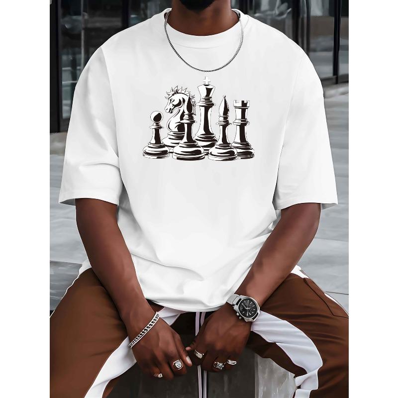 European Size Men's Short-sleeved T-shirt Summer Fashion Trend Top Printed Men's Bottoming Shirt Spring and Summer Round Neck Casual Top