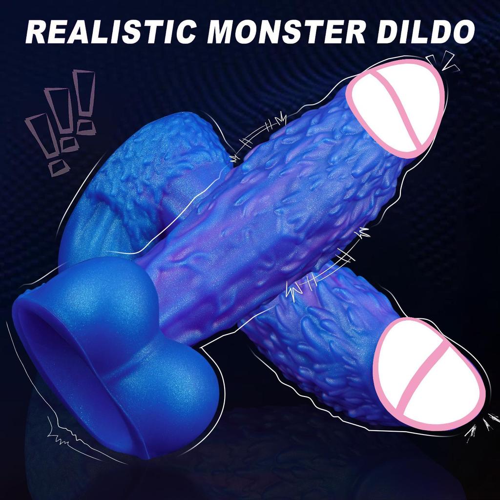 Realistic Wolf Penis Silicone Dog Dick Anal Plug Masturbator