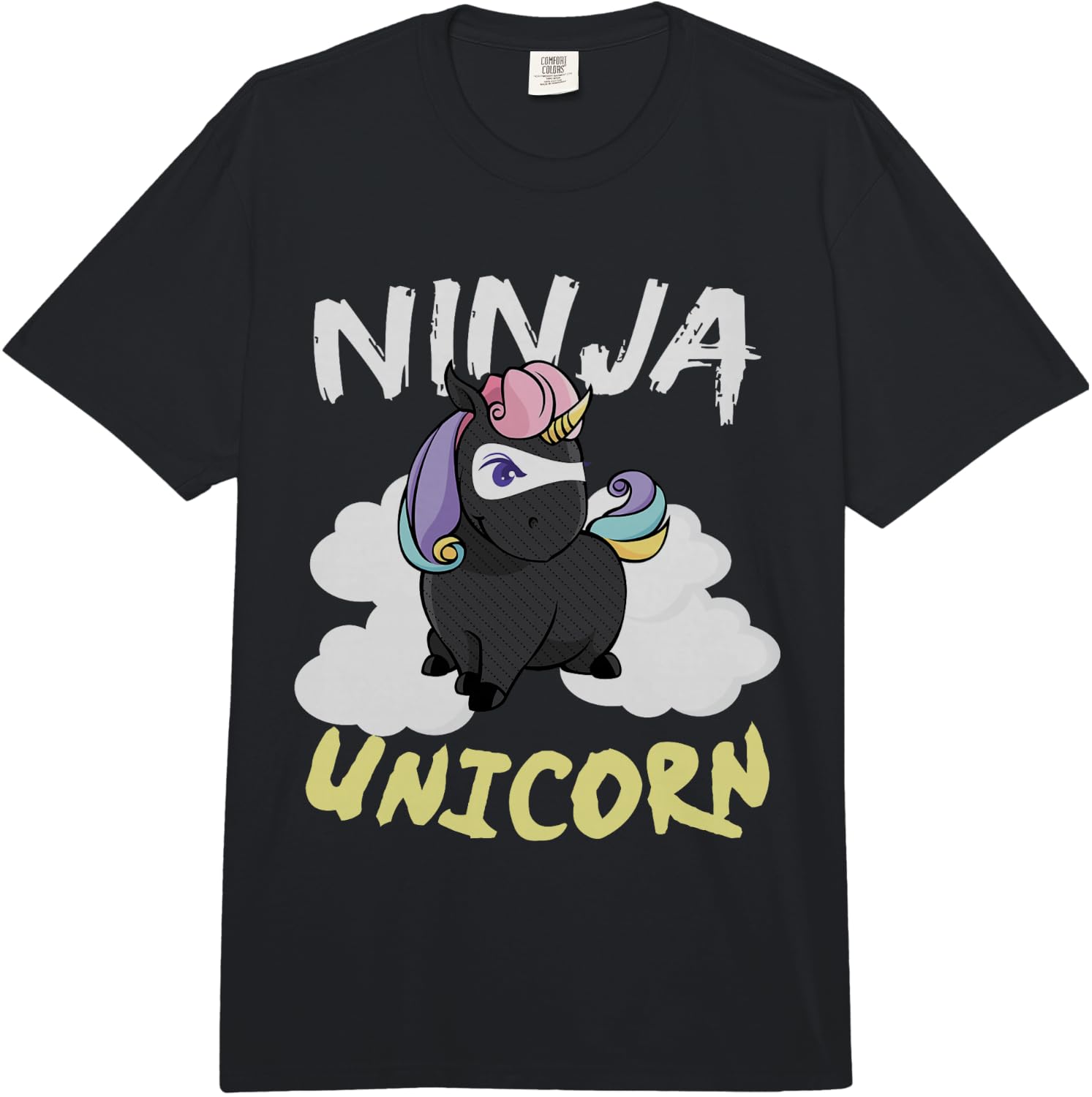 Funny Ninja Unicorn Martial Arts Gift Comfort Colors Adult Heavyweight Unisex T-Shirt S
