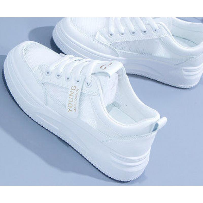 Damenschuhe kleine weiße Schuhe 2 Winter neu vielseitig flachsohlig atmungsaktiv Board-Schuhe Freizeitschuhe Damen-Trend Korea