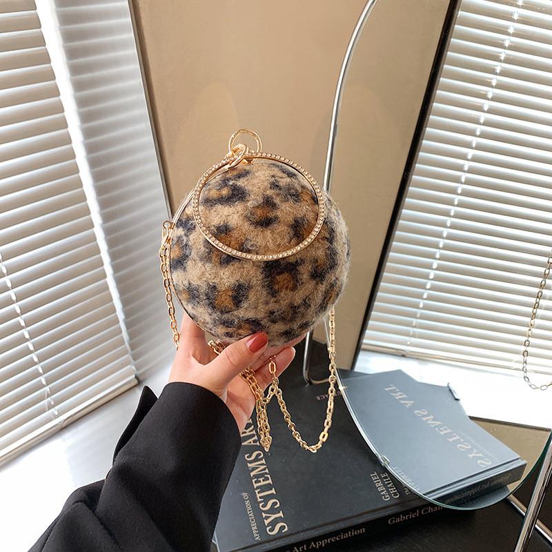 Fashionable Women's Canvas Crossbody Bag In Black Khaki And Brown Unique Round Design