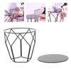 Dollhouses Furniture Miniature Iron Table Dollhouses Miniature Model Furniture Decoration Scene Display Accessories 1:6