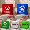 Luxury Fashion K-Kelme Cool Logo Pillow Case Sofa Living Room Bedroom Headboard Backrest Cushion Square Cushion