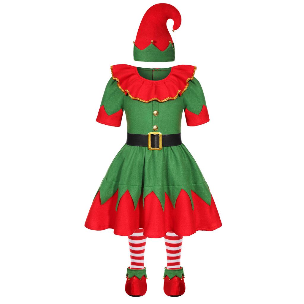 Children's Christmas Costumes, Holiday Party Christmas-themed Performance Cosplay Costumes