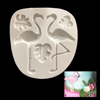 Flamingo-Form, Fondant-Silikonform, weicher Ton, Ton, Kleber, Dekorationswerkzeug, Backform